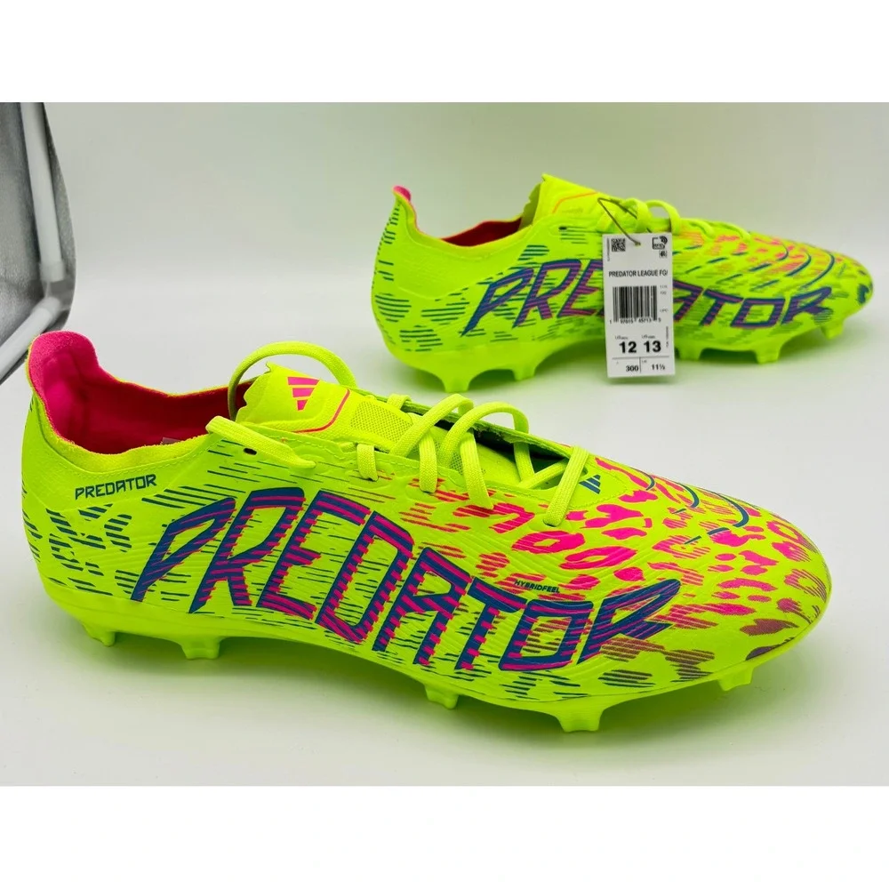 Adidas Predator League FG Soccer Cleats Lucid Lemon Mens 12 IG7700